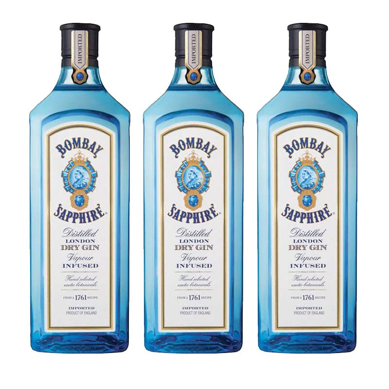 Bombay Saphire Gin 70 cl - England - Bombay Spirits Co (3 Flaschen)