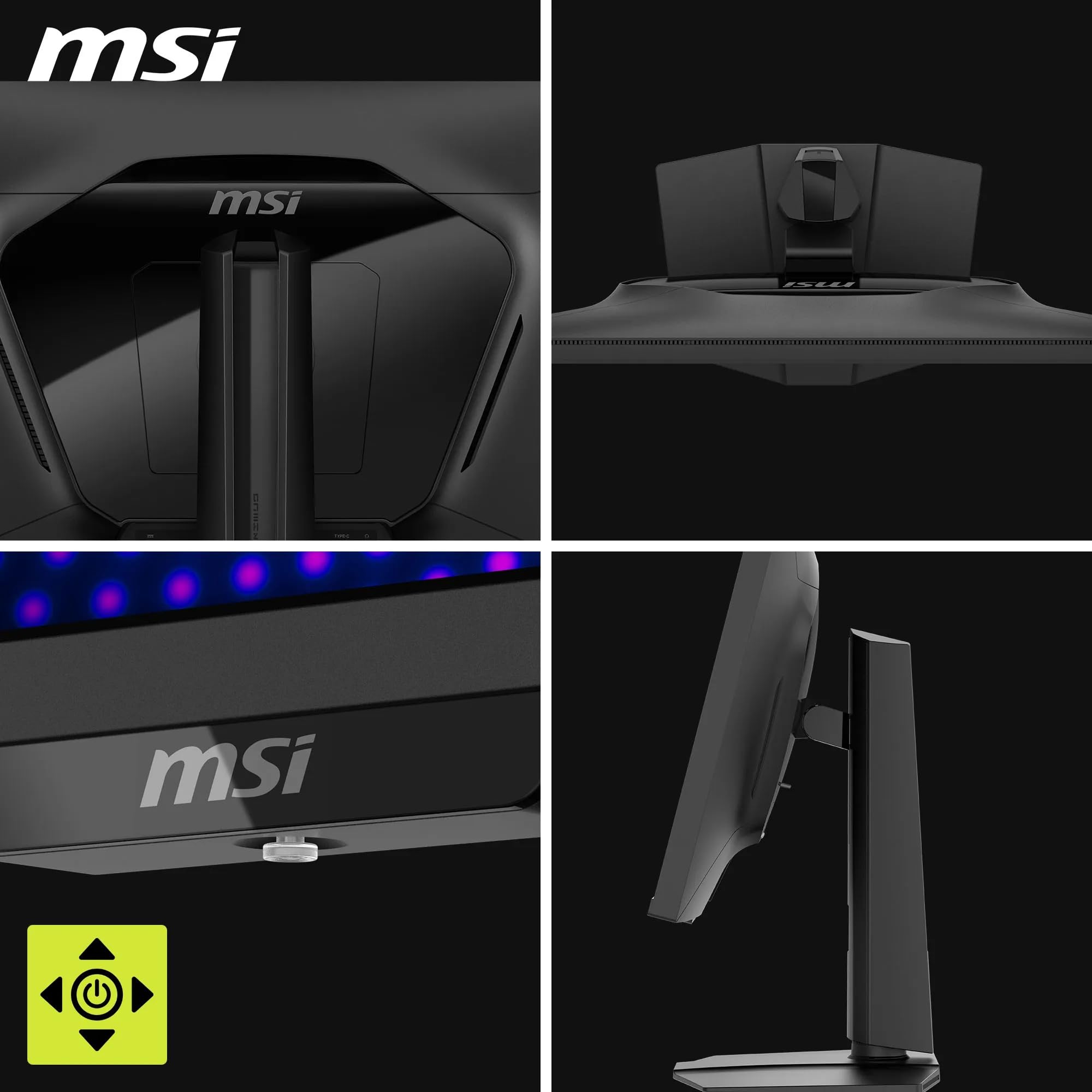 MSI MAG 274QPF X30MV 27" Gaming Monitor - WQHD 2560x1440, Rapid VA, 300Hz, 0,5ms, DisplayHDR 1000, Mini-LED, HDMI 2.1, DP 1.4a - Regulowana wysokość i nachylenie, czarny