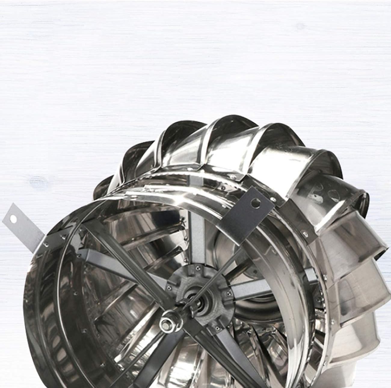Rotat Comignolo Cappello - Acciaio Inox 304 Uccello Guard Spinner Anti Downdraught Rotary Ventilator - all-Purpose 250mm Copertura per Camino per Ventilazione migliorata