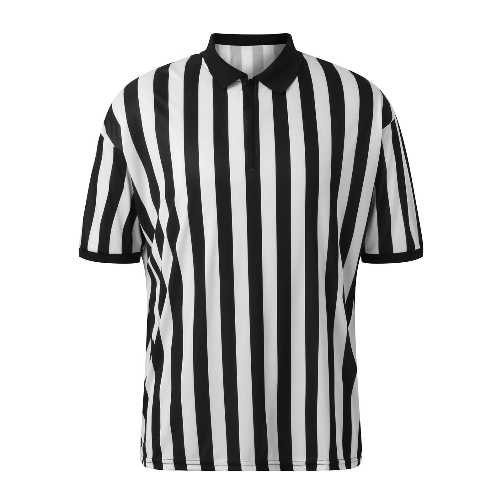 2025 - Camisa de árbitro para hombre, camiseta oficial de árbitro para hombre, manga corta, disfraz de fútbol, Halloween, camiseta sin mangas para hombre