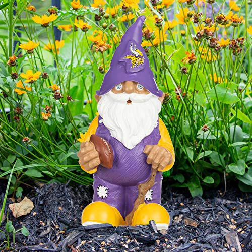 Image of NFL Resin 11.5 inch Team Logo Outdoor Garden Statue Gnome