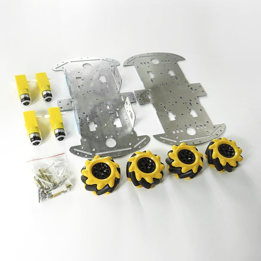 Kit de coche de bricolaje, chasis de coche, kit de rueda de coche con chasis de metal y para TT Motor Smart Robot 4WDCar