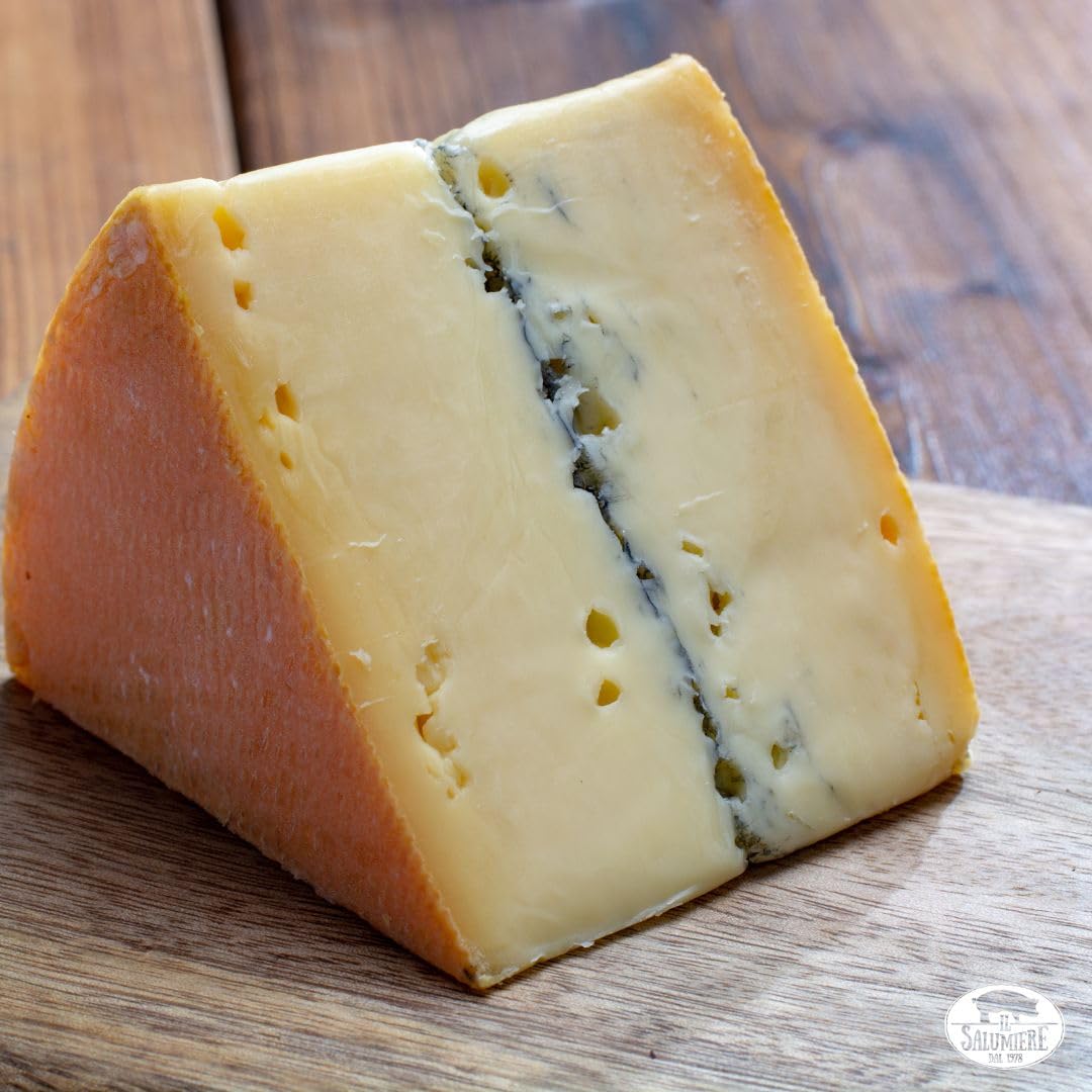 Morbier Französischer Käse 3-4 Monate MonS Gr. 400/500 SV - gewürzt - Molkerei Handwerk - Ausgewählt von Il Salumiere 1978