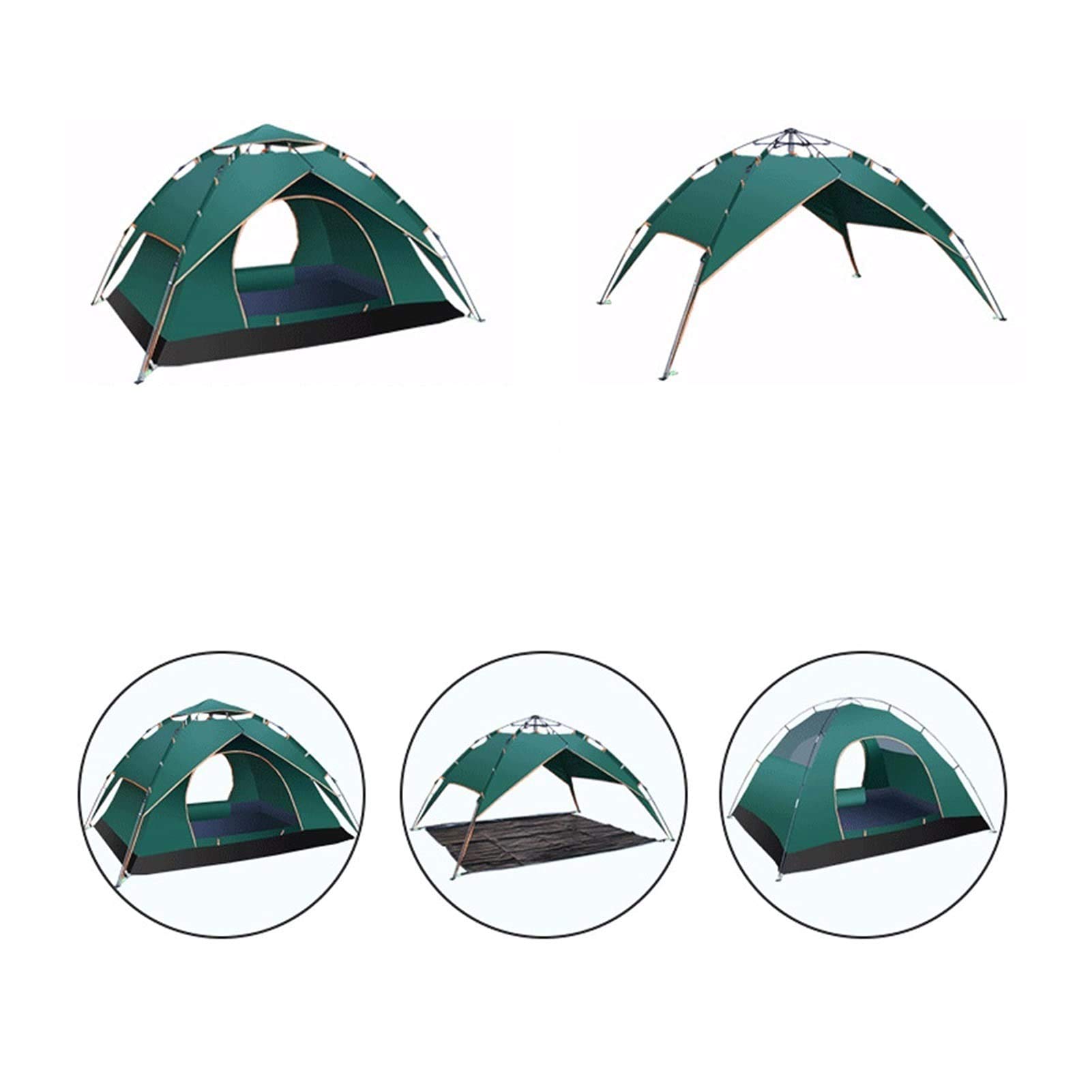Namiot Na Zewnątrz Camping Turystyczny Namiot Składany Automatyczny Namiot Piknikowy Prosty Namiot Szybko Otwierający Się Dla Rodziny Impreza Na Świeżym Powietrzu Kemping Na Świeżym Powietrzu (C 1)