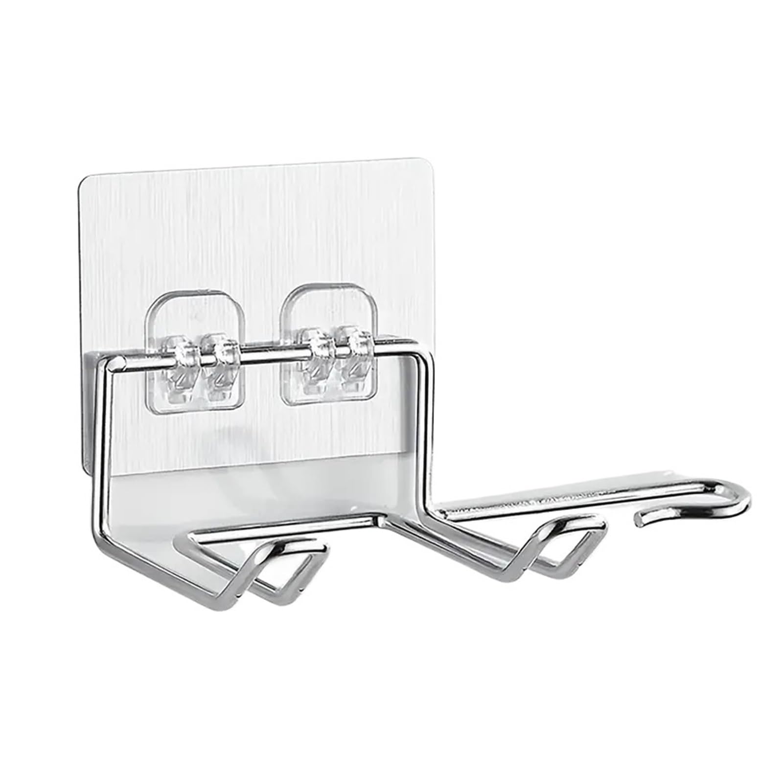 Ganchos adhesivos de pared dorados para baño, gancho de pared, soporte de almacenamiento para secador de pelo, soporte para secador de pelo, 1 unidad