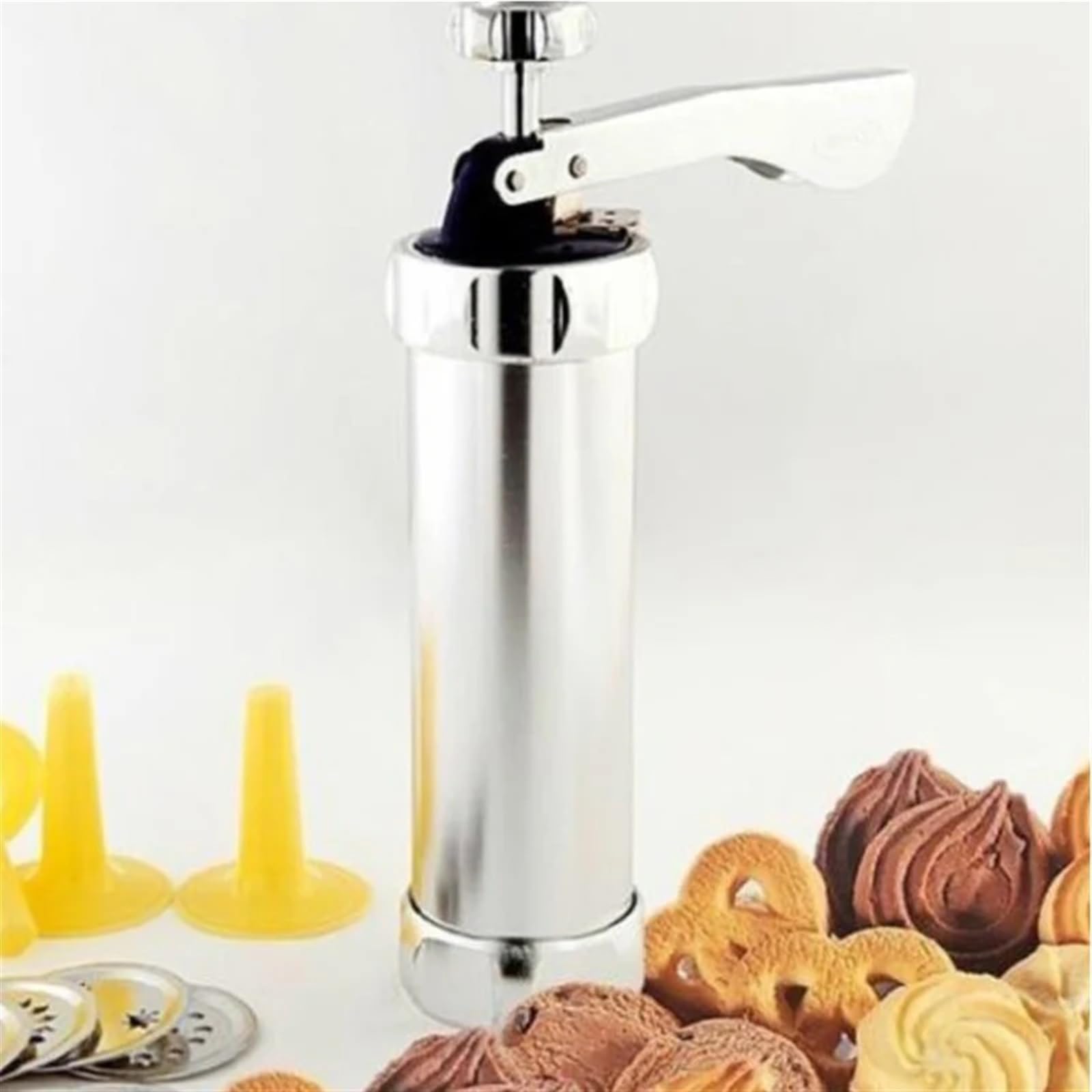 Manga Pastelera Aluminium Alloy Cake Cream Decorating Sets Cookie Making Machine Nozzles Mold Pastry Syringe Extruder Kitchen Baking Tools(24 IN 1,1 Set)