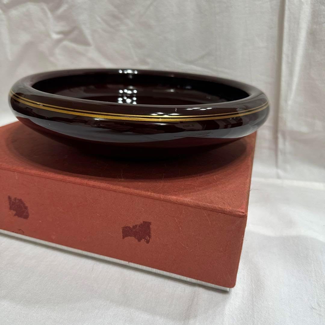 茶道具 華中亭道八製 染付 花草漢詩文 菓子器 鉢 共箱 C 7100 道具