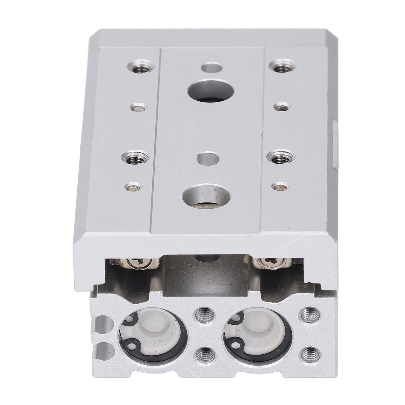 Cilindro Pneumatico con Guida a Scorrimento, Cilindro Pneumatico in Lega di Alluminio con Binario di Guida in Acciaio e Anello Magnetico, per Compressori d'aria e Sistemi di Automazione