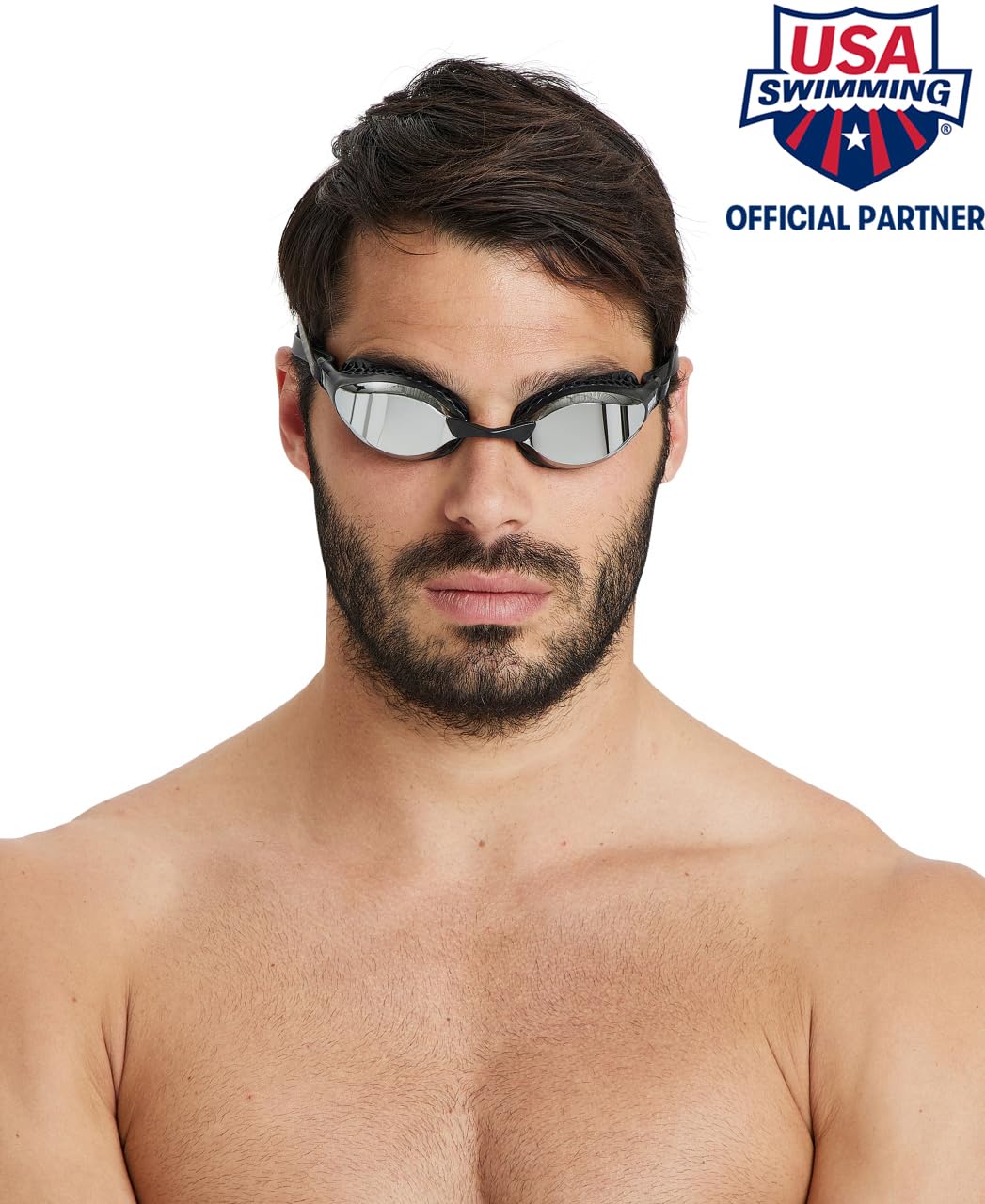 ARENA Airspeed Mirror Anti Beschlag Unisex Wettkampf Schwimmbrille & Tracks Mirror Unisex Wettkampf-Schwimmbrille für Erwachsene