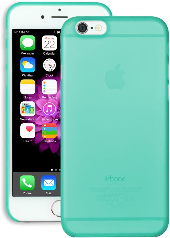 iPhone 6 Case - OZAKI O!coat [0.3 Jelly] the Slimmest Lightest Case for iPhone 6 (4.7) / Ultra Slim Bumper Case / Reinforced Material / Best Fit, Invisible Feel / Anti-scratch, Anti-slip - Cyan