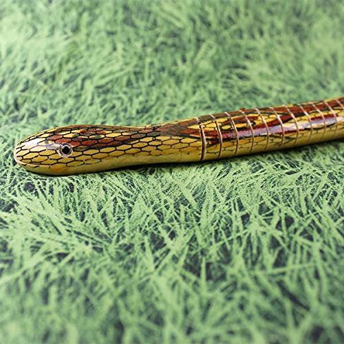 SUN D’KOH - Serpent en bois jaune et marron