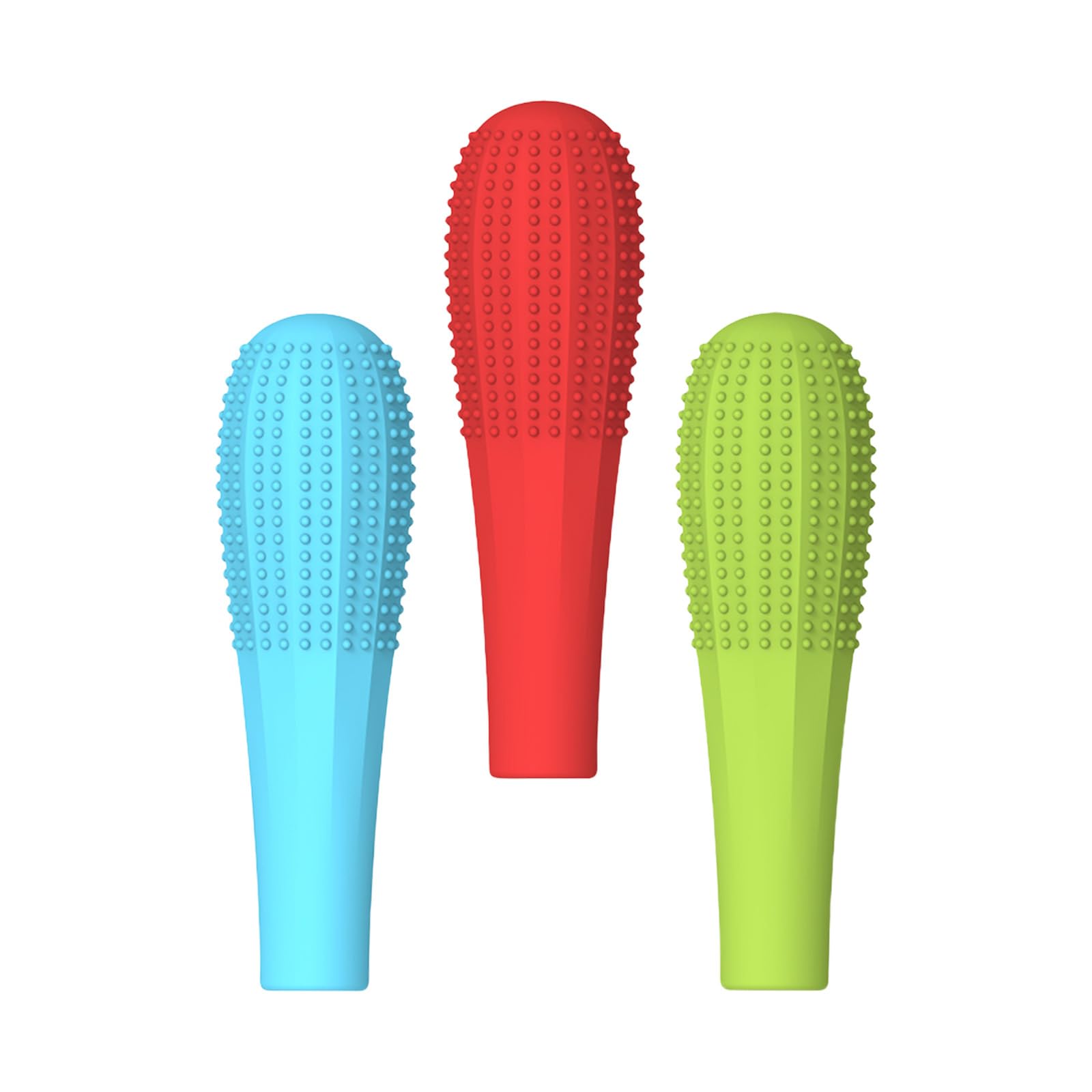 Vdaxvme 3 Piece Sensory Chew Pen Attachment Set, Chewable Pencil Toppers, Silicone Toys with Special Oral Motor Needs Gifts, Silicone Toys for Autism, Mixed colour., One Size