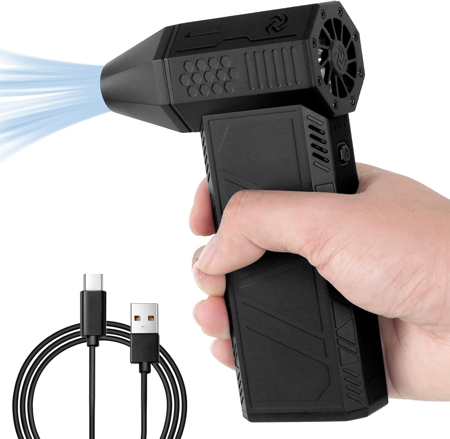 Tcwhniev Mini Jet Blower with USB-C charging cable