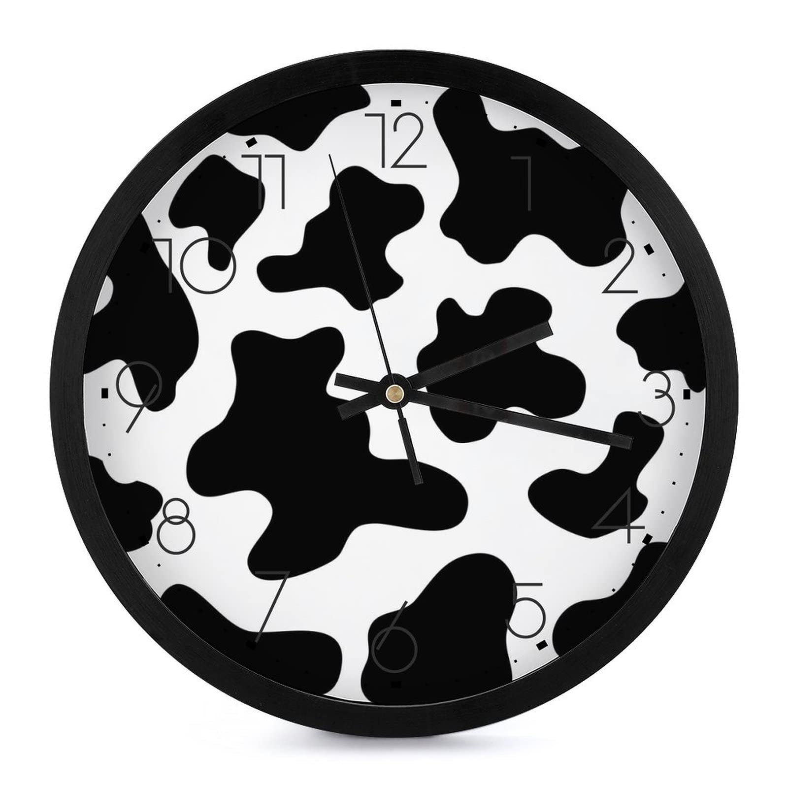 Pendule murale moderne vache silencieuse de 25.4cm pour decoration de bureau