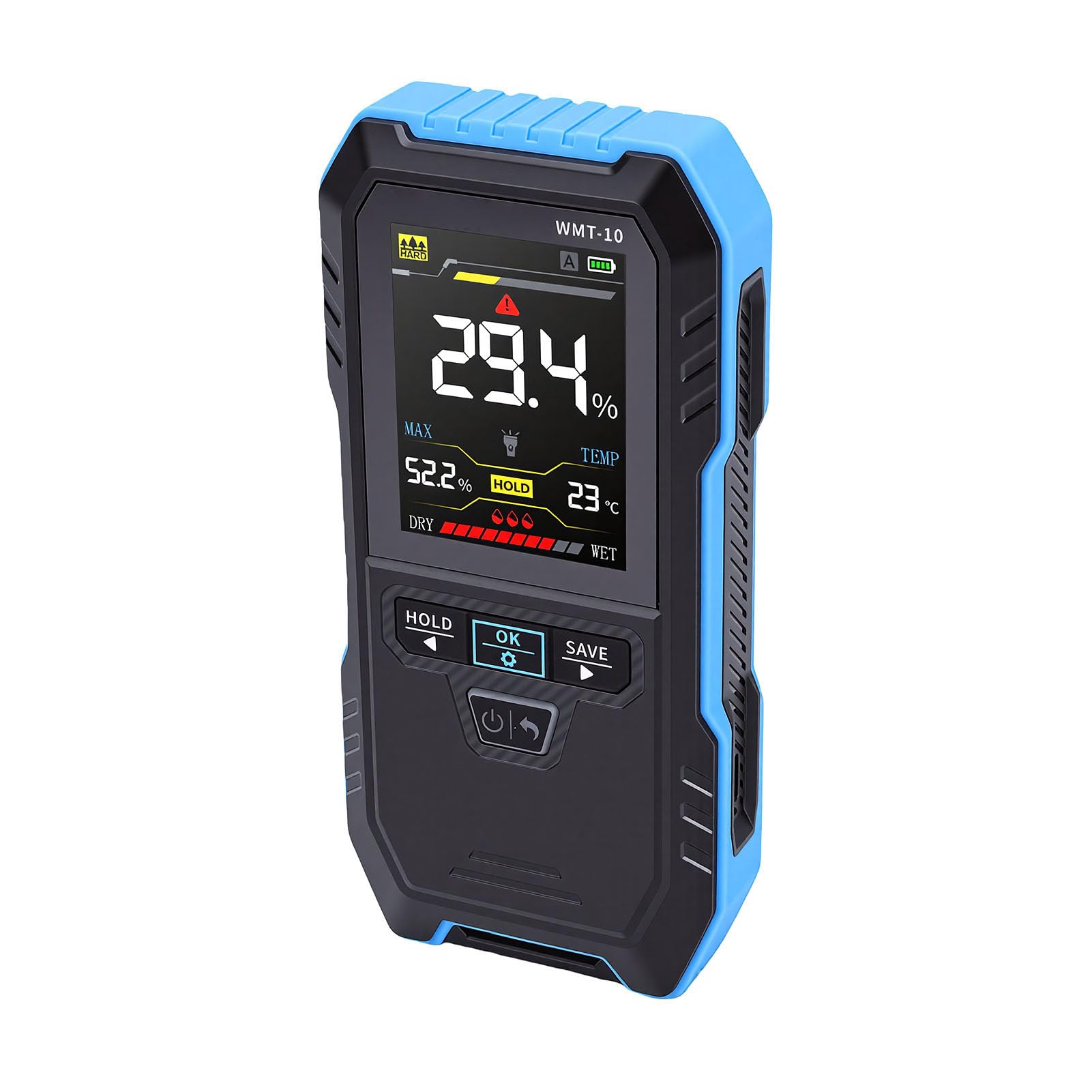 YDuupxe Medidor Digital de Humedad sin Clavijas, 4 Modos, Rango de 0 a