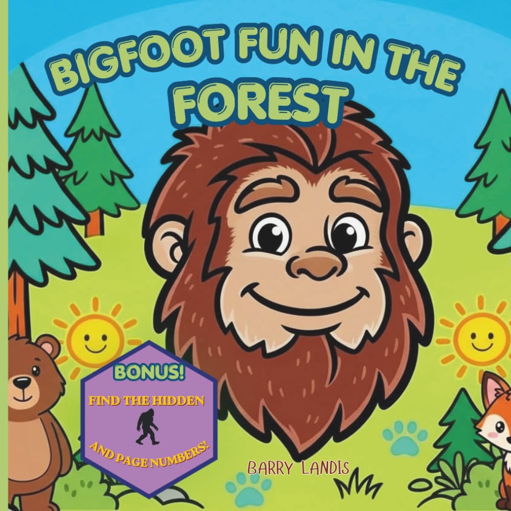 Bigfoot Fun in the Forest Coloring Book: Super fun illustrations and hidden gems for your young explorer to find and color!