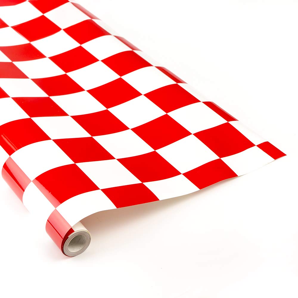 Dancing Wings Hobby 2M Hot Shrinkable Covering Film 60 x 200 cm Red and White Covering Film Foils/Covering/Decal for RC Balsa Wood Airplane Model (LS-MP-02-007)