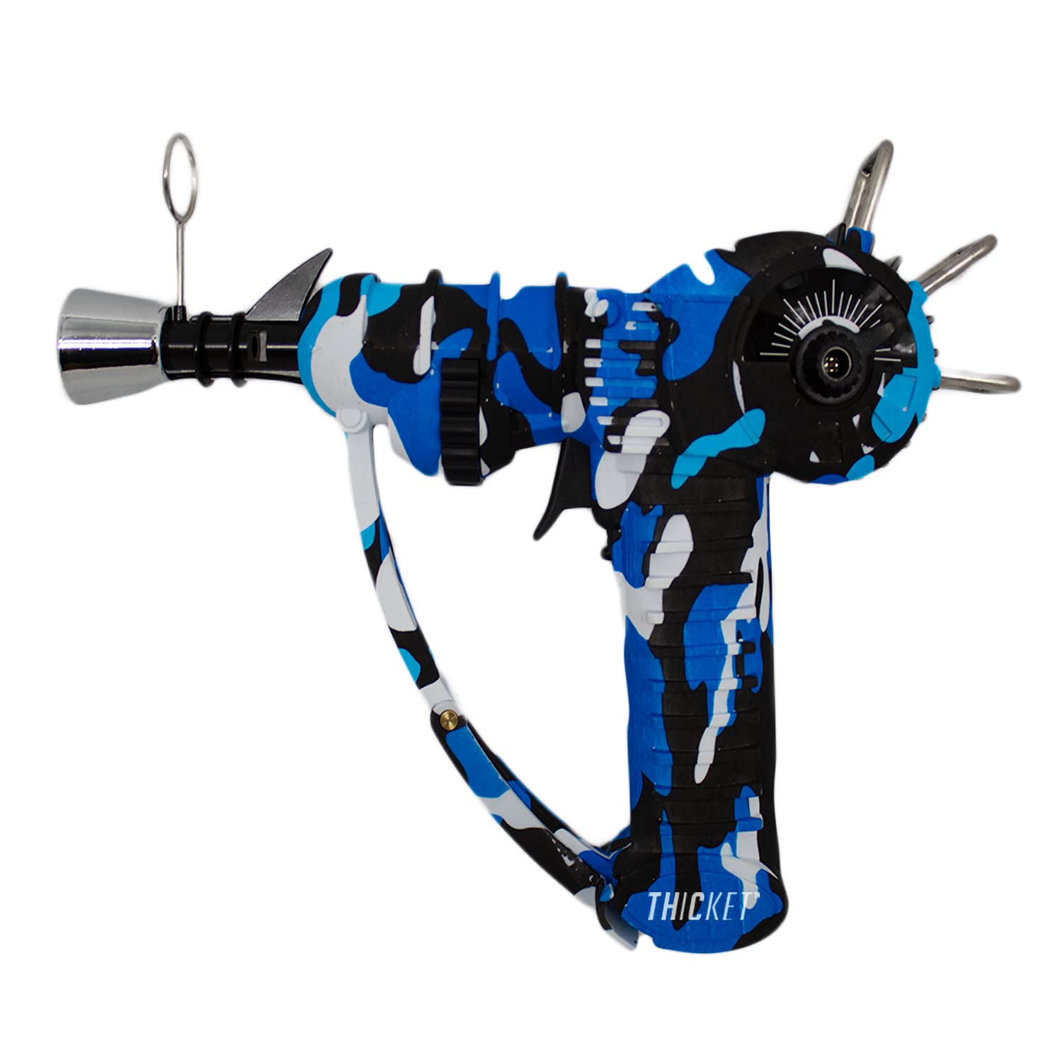 THiCket Raygun Torch Lighter, with Adjustable Flame and Safety Lock (Camo Blue)