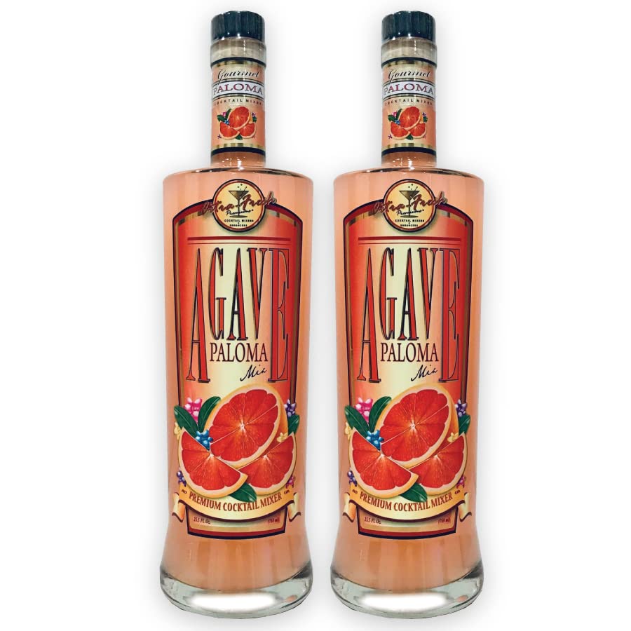 Premium Agave Paloma Cocktail Mixer (2-pack glass bottle)