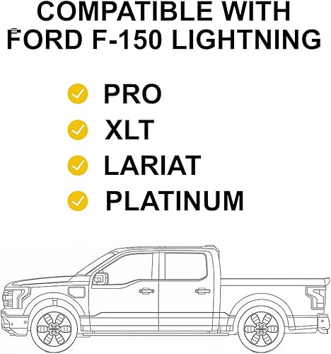 Miniatura 5 de TWRAPS B Pillars - Película de protección transparente PPF para Ford F-150 Lightning