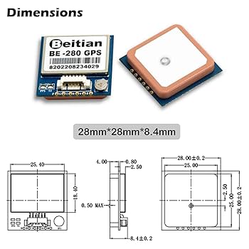 Amazon.com: Geekstory BE-280 GPS Module M10050 Chip with