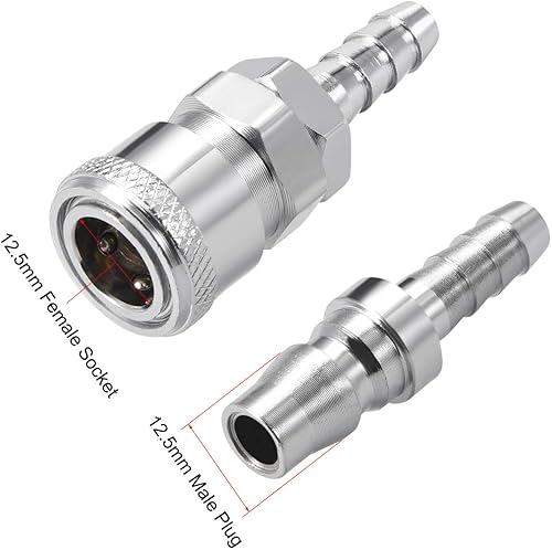 Miniatura 3 de uxcell Tapones de manguera de aire, accesorios de lavado a presión macho acoplador rápido