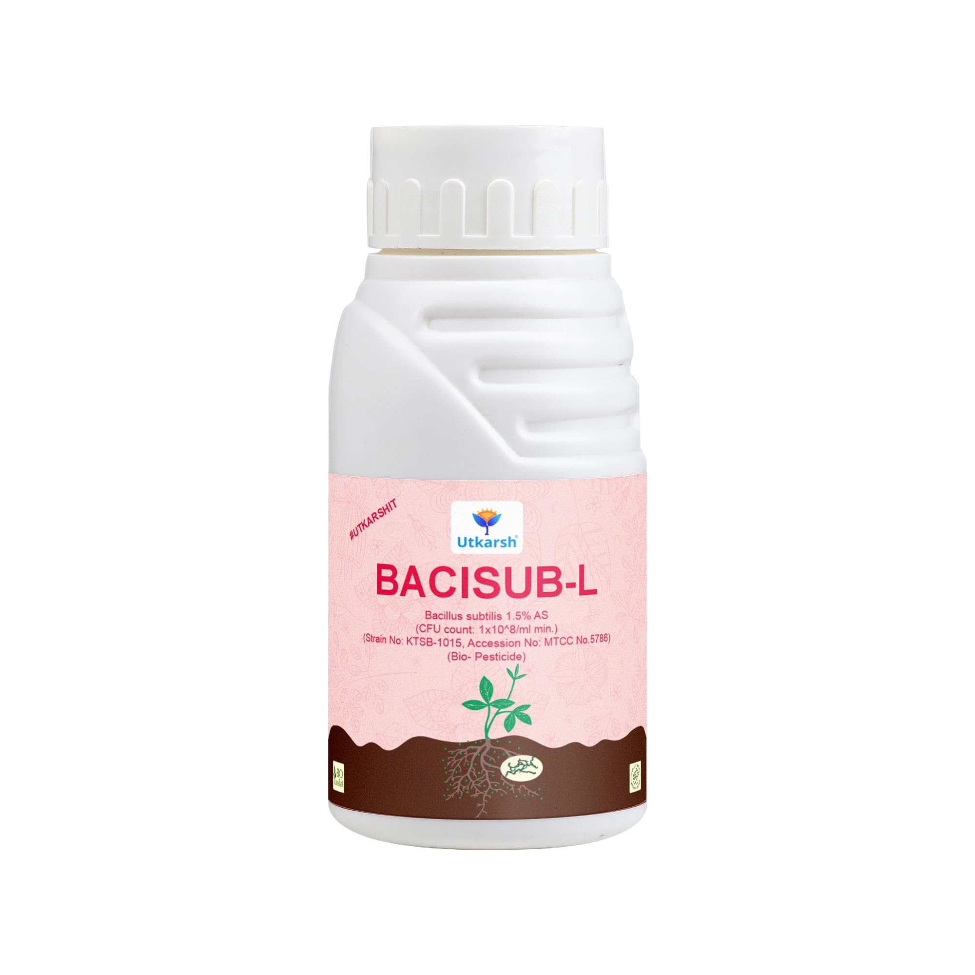 Utkarsh BaciSub-L (Bacillus Subtilis for Plants) for Home Garden, Crops and Nursey (250 ml; Pack of 1)