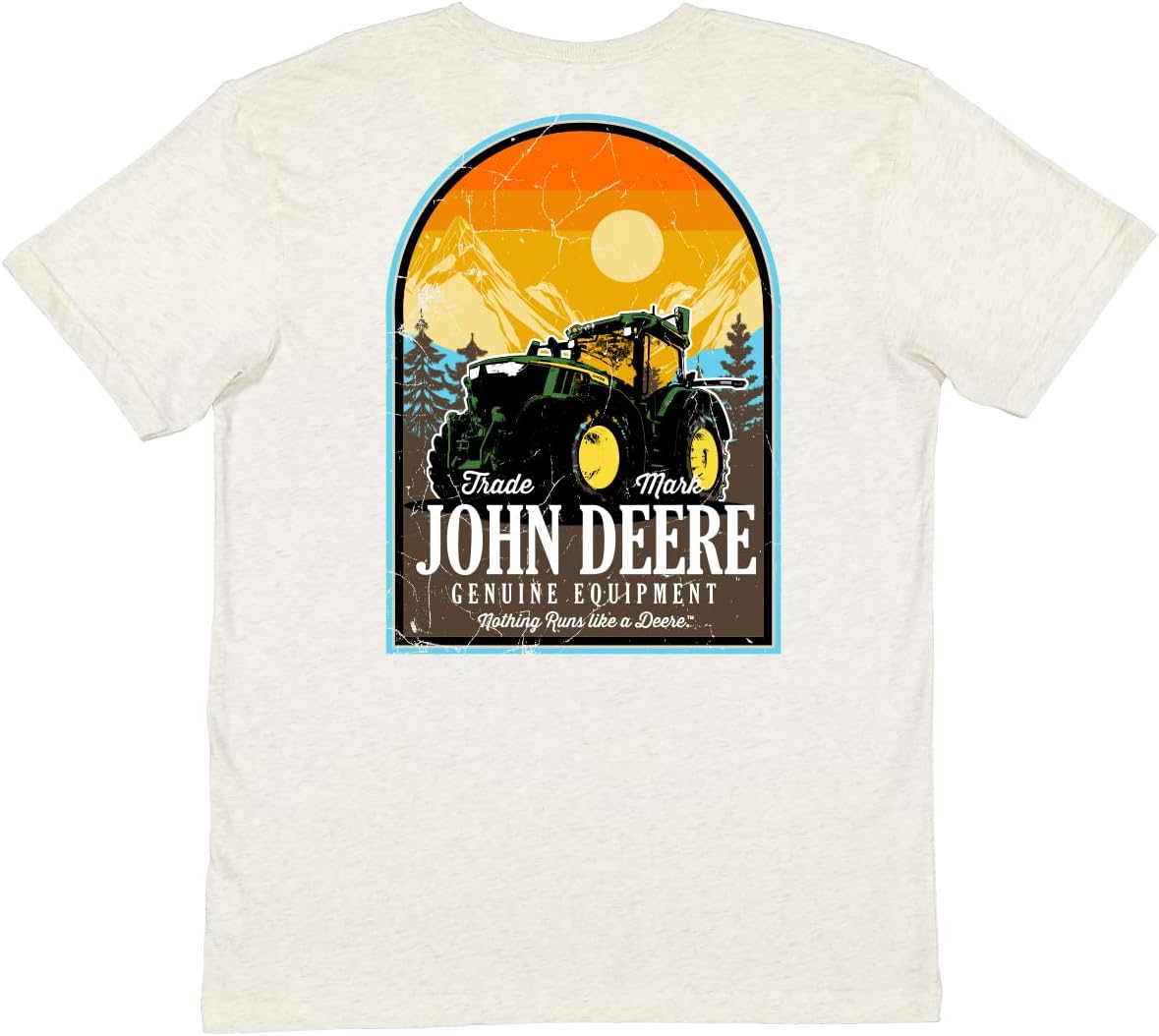 John Deere Men's Tractor Mt Short Sleeve T-Shirt