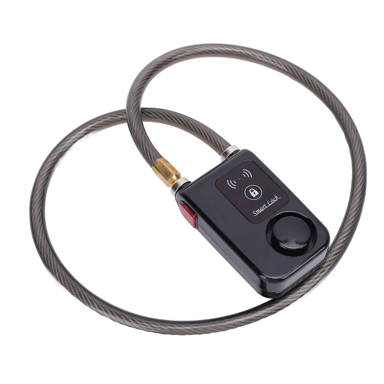 Generic Lucchetto per Moto Bluetooth Intelligente Senza Chiave con Allarme a Vibrazione per Antifurto IP44 Impermeabile per Ciclisti (BLACK)
