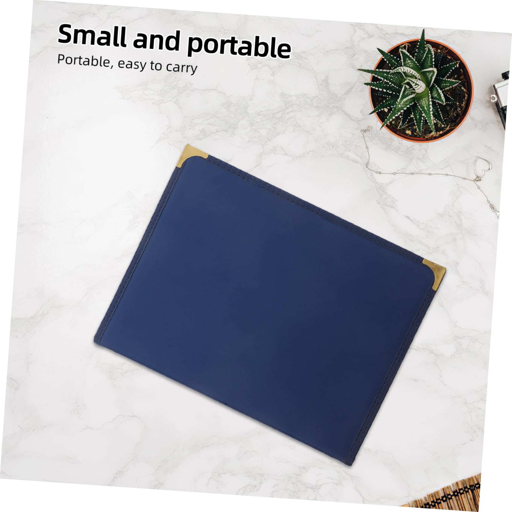 2 Piezas Portamenú de Piel Sintética con Fundas Transparentes de Restaurantes Bares y Cafés Reutilizables y Elegantes Páginas