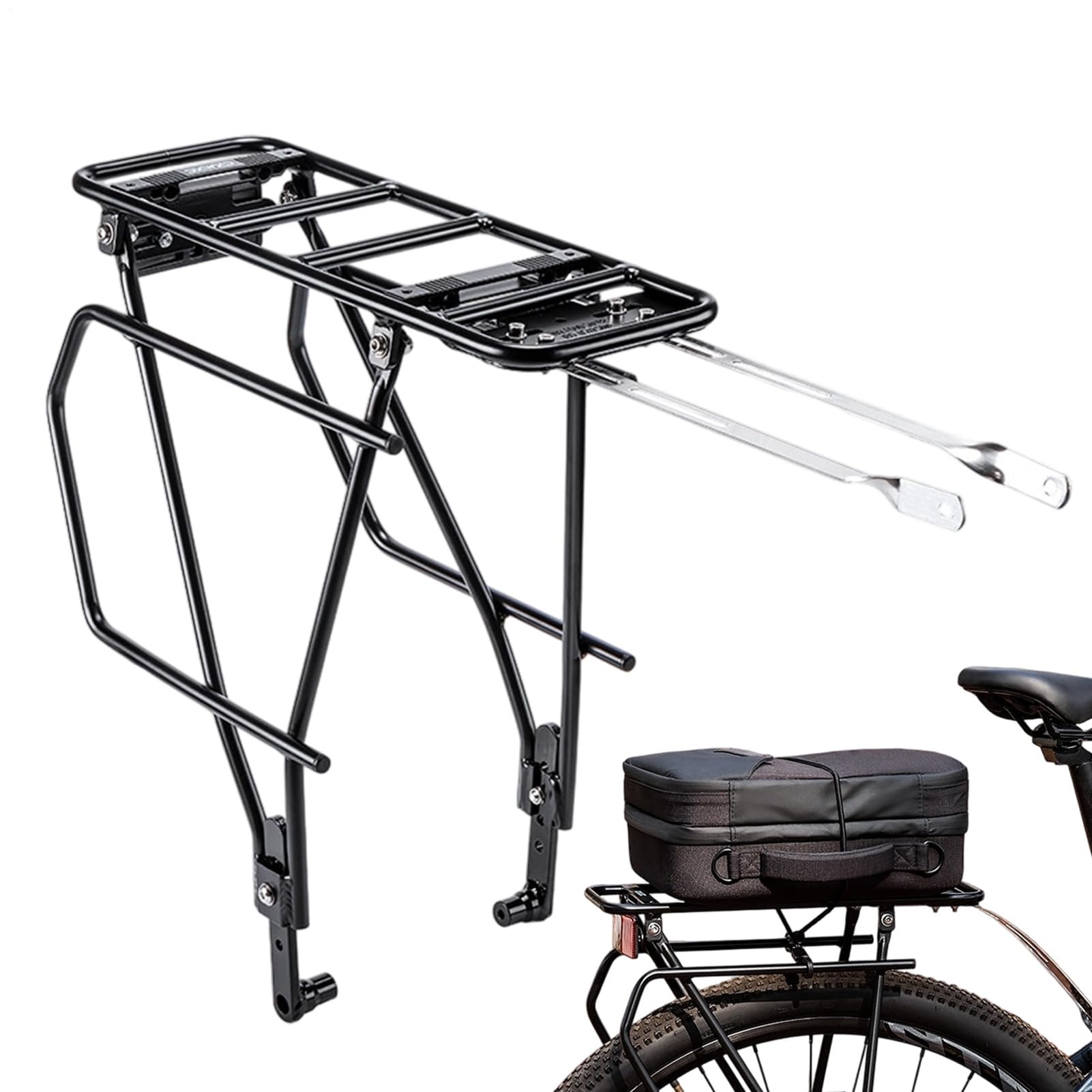 Generico Portapacchi Per Bici Borsa Telescopica Ad Alta Portata | Ciclismo Portapacchi Posteriore Per Organizzazione Bagagli Ciclismo Strada Montagna Città Pendolarismo Escursioni