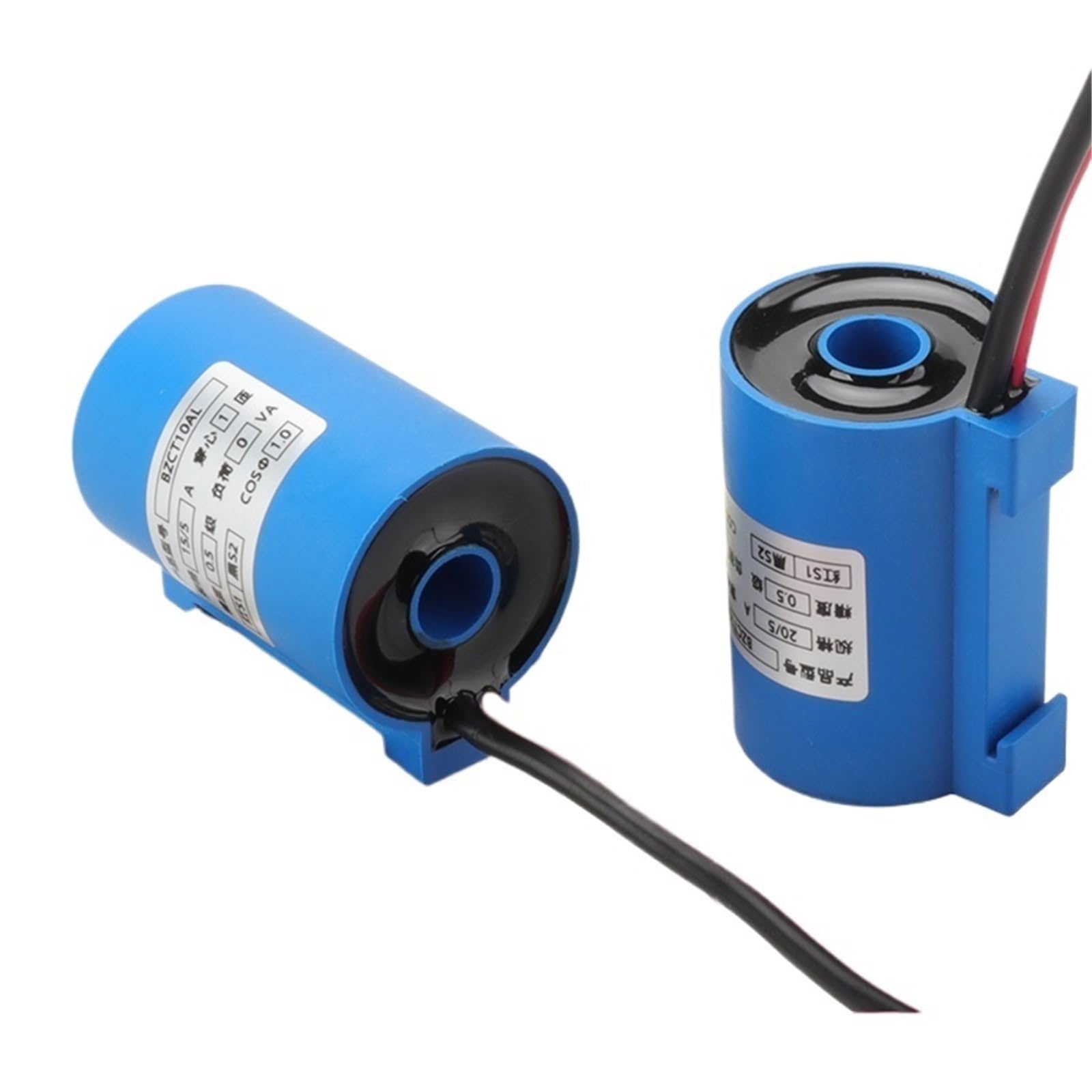Transformateur de courant 50A 5A classe 0.2 de type anneau pour rail DIN BZCT10AL