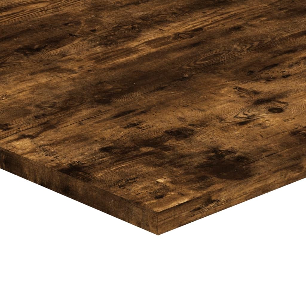Półki ścienne, 4 sztuki, drewno wędzone, 80 x 40 x 1,5 cm, 25 kg na regał, modułowe rozszerzenie, do salonu, biura, gabinetu, miejsca do przechowywania i porządku