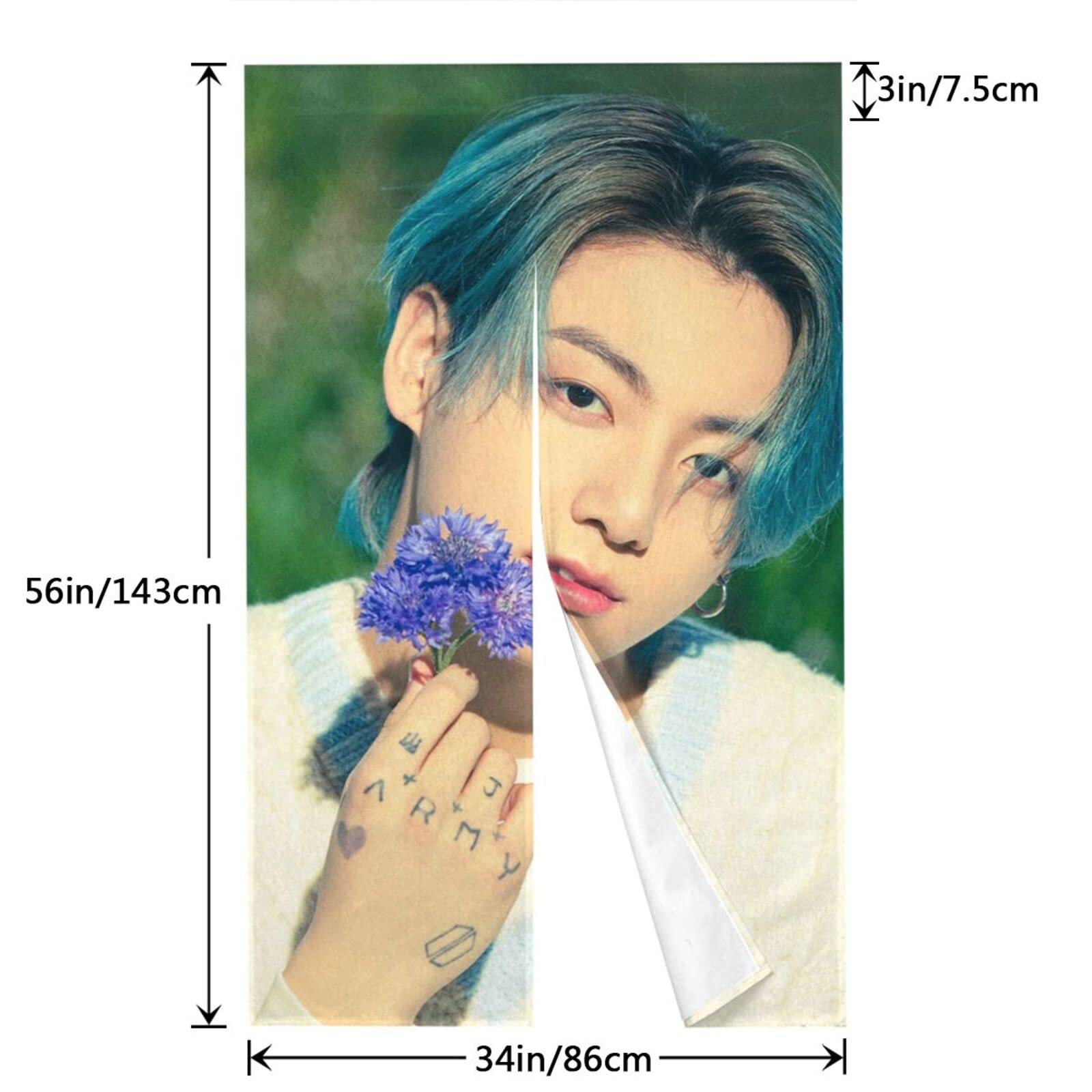 BTS  ジョングク　ドアカーテン Amazon｜Jungkook ジョングク (6) のれん 多機能 遮光 防寒 暖簾