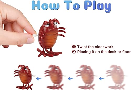 Miniatura 2 de 28 piezas surtidas de juguetes de cuerda para niños, animales de cuerda a granel, volteando, caminando, saltando, natación, juguetes para niños,