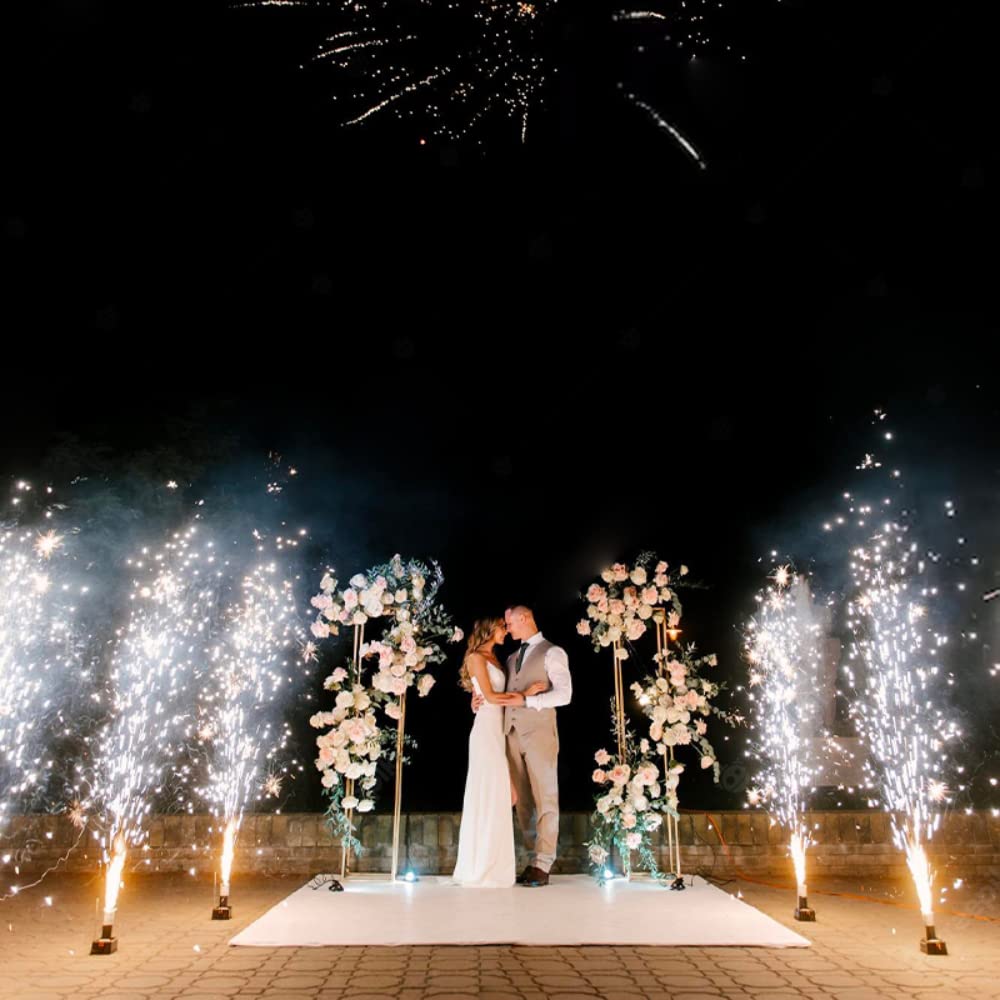 Sparkler per getti di scena 12 basi + 1 telecomando + Flight Case - Sistema di accensione kit 8 stazioni per artificio, getto di scena scintilla luminosa - SPARKLERS CLUB® - CONSEGNA 24/48H