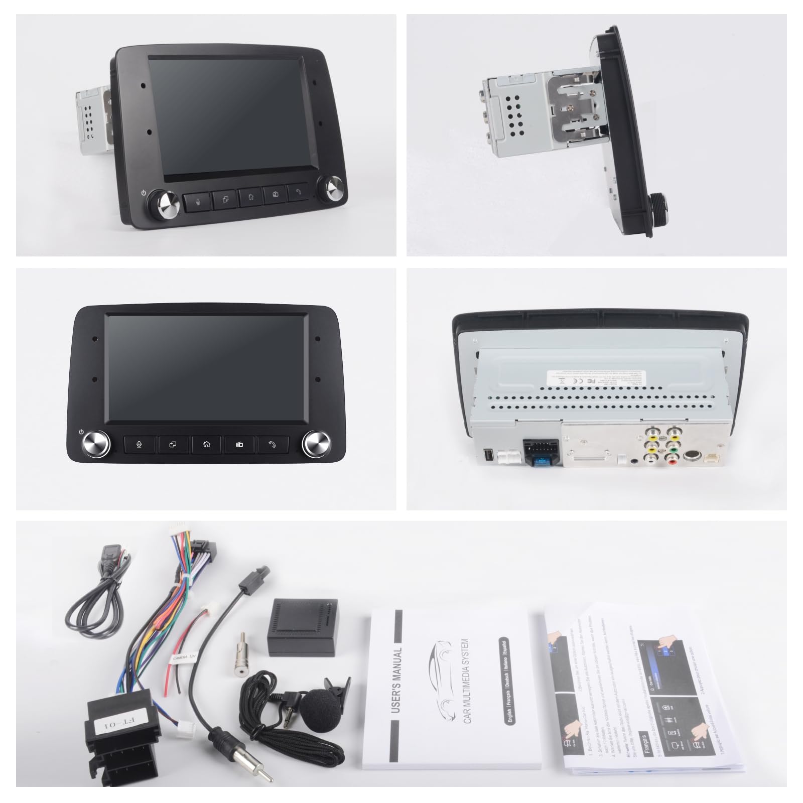 Autoradio Linux Avvio Lampo Compatibile Fiat Panda 169 2003-2012 | Installazione Rapida | CarPlay/Android Auto Wireless/FM/AM/RDS/USB | DSP 100W |