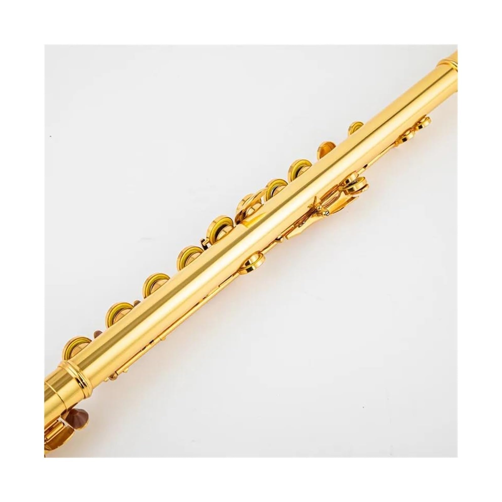flauta de instrumento musical Flauta profesional cuproníquel apertura C llave 17 agujeros instrumentos musicales chapados en flauta con estuche