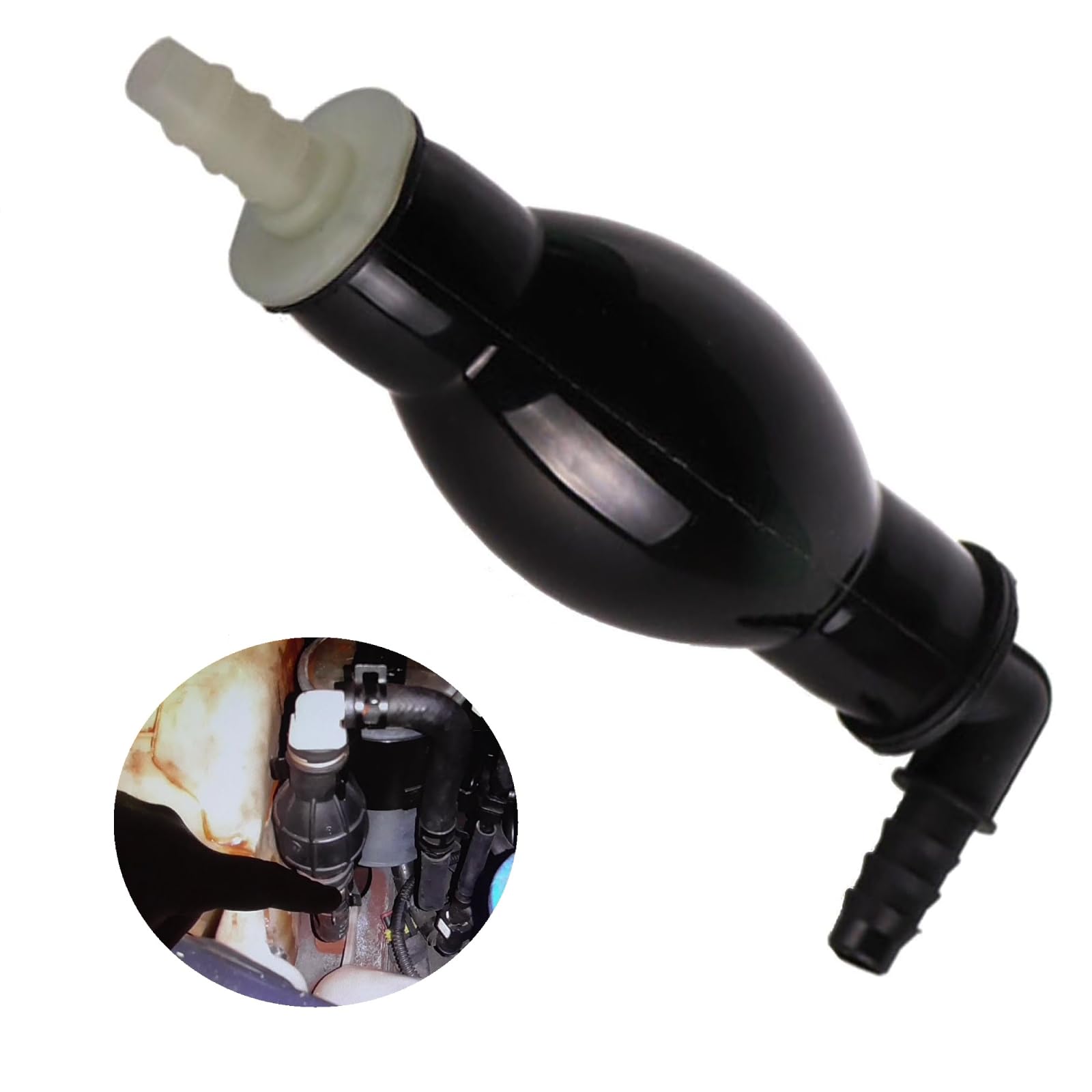 Twowinds - Bomba Cebado Compatible con Renault Clio I, Clio II (1998-2012), Laguna I (1993-2001), Kangoo I (1997-2008), Scenic I (1999-2003), Diesel 1,5 y 1,9 DCI - Pera Succión Manual Combustible