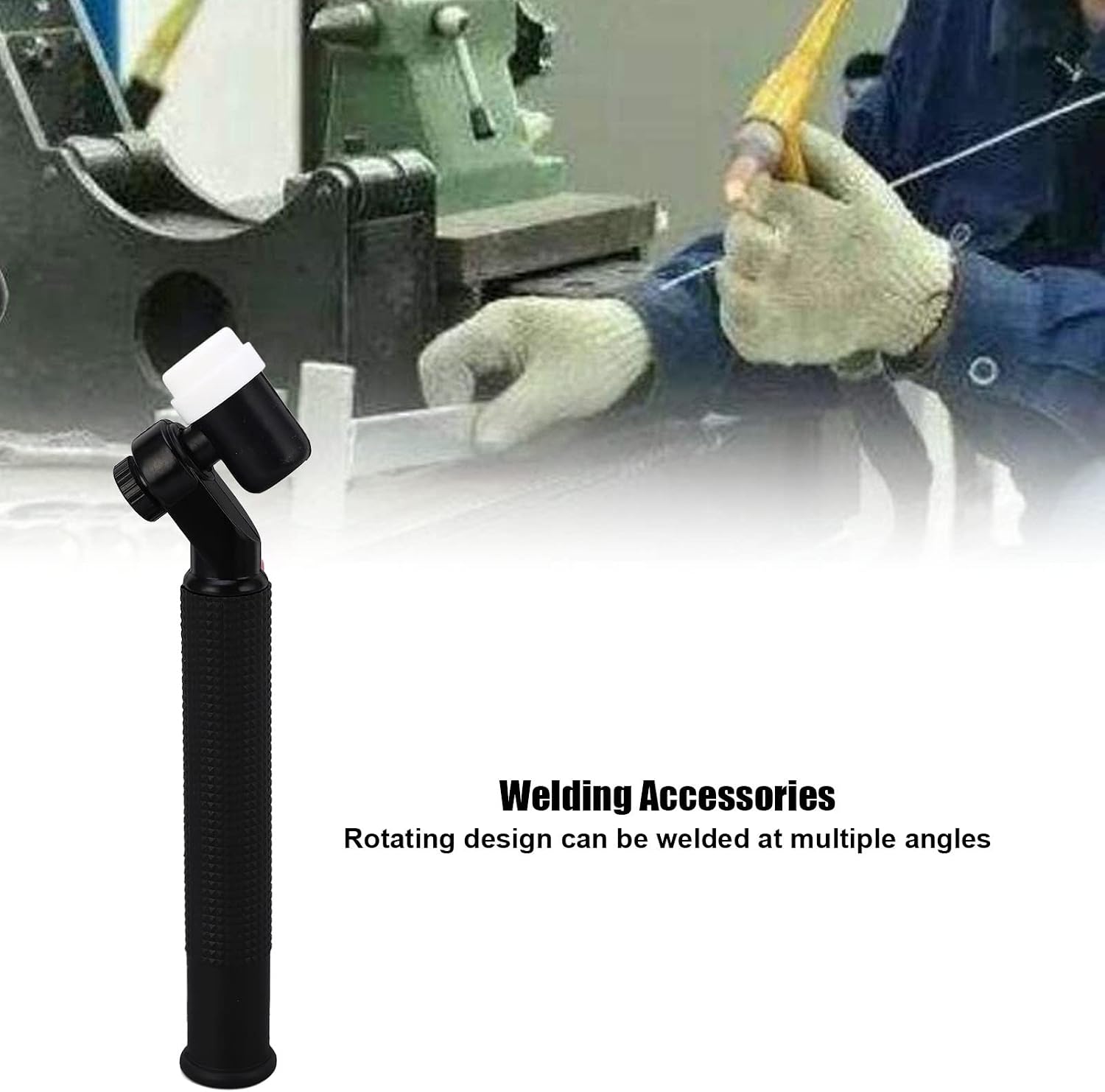Welding Torch Head, NR-26 360° Rotating Argon Welding Gun Head Air Cooled, Welding Torch Head Body Accessories