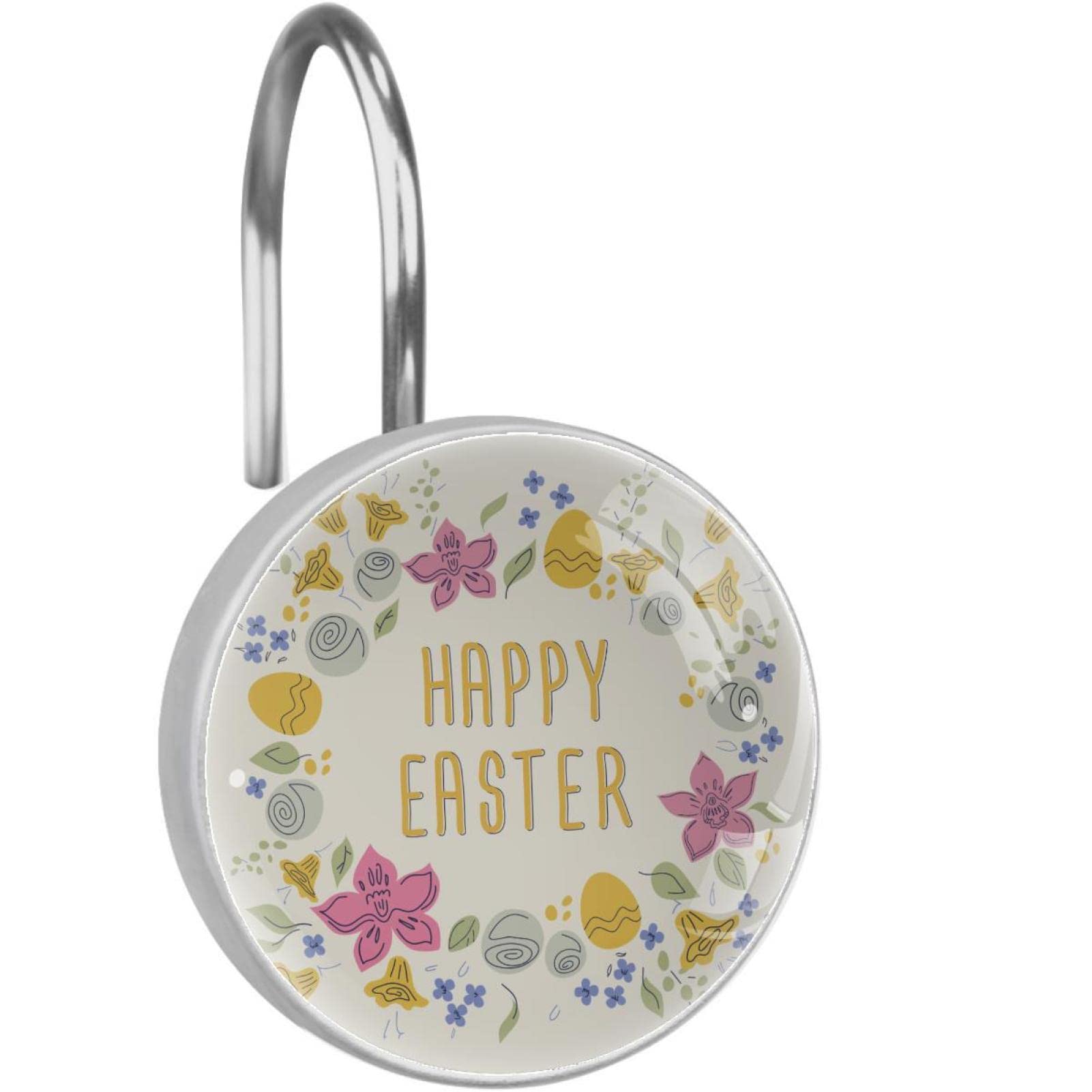 Crochets Happy Easter en cristal 3D pour décorer la salle de bain