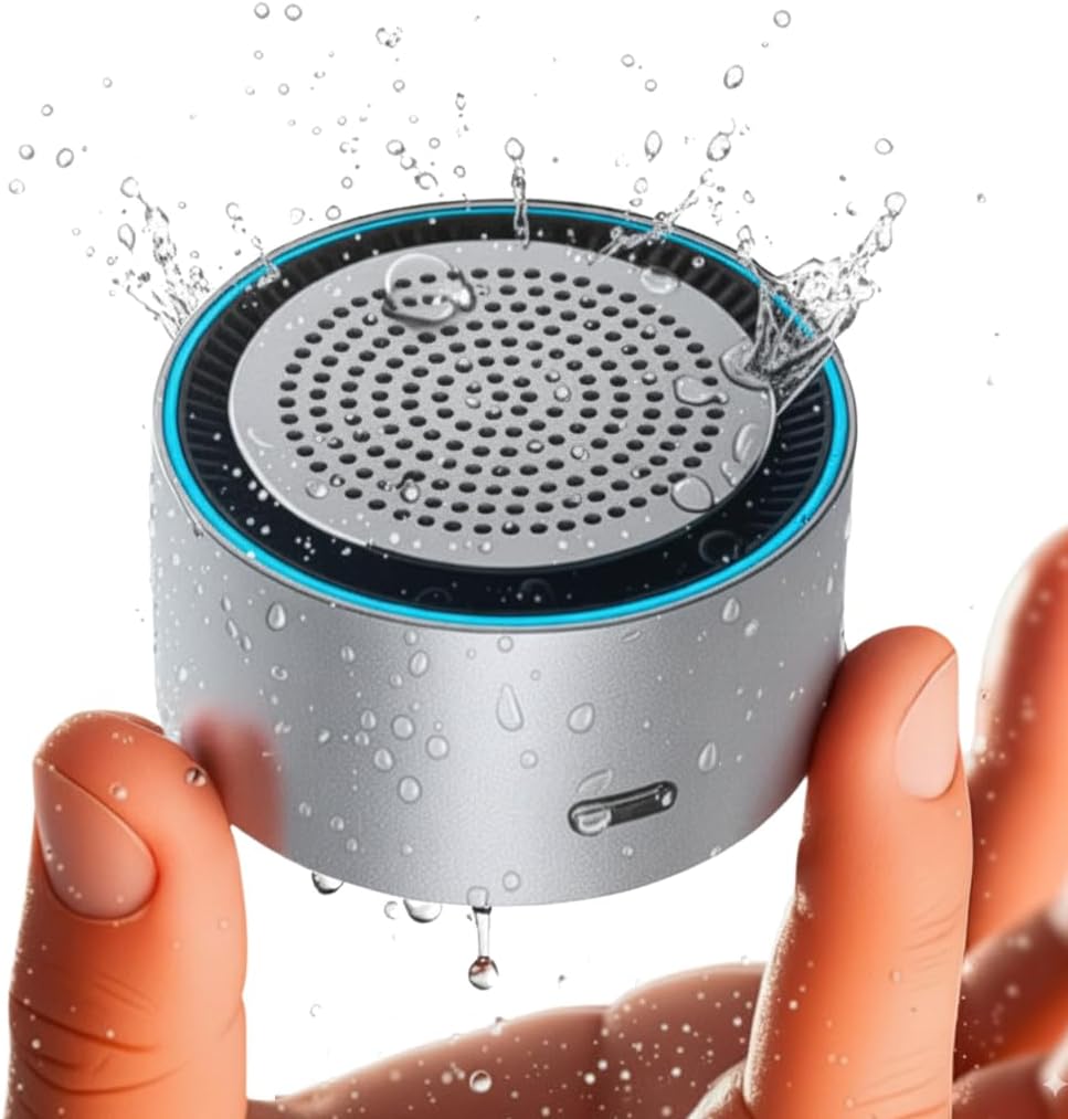 MagSound MagBeat Bluetooth Speaker with Magnetic Wireless Charger (Titanium), Portable Stereo Sync TWS, Booming Bass, Up to 10H, IPX7 Waterproof, Gift for Men - Image 9