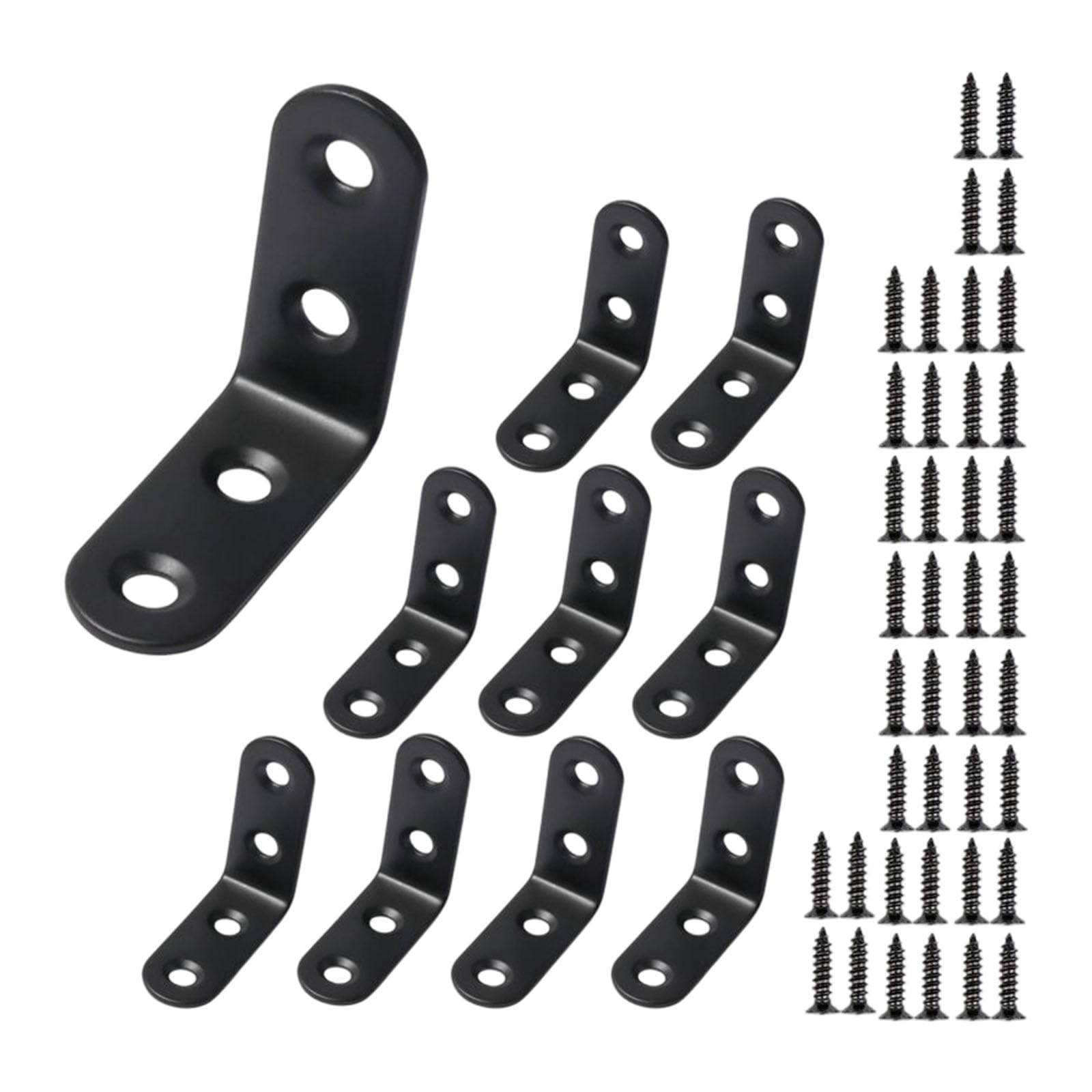 Industrial Strength L Angles Bracket Set for Cabinet and Shelf Assembly Includes Mounting Hardware Stainless Secret Mounting Bracket