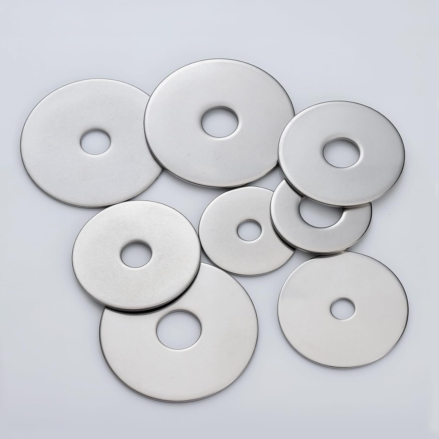 23PCS 1/4" x 2" Fender Washers, 304 Stainless Steel 18-8, Thickened 1/4 Fender Washer,1/4" ID x 2" OD