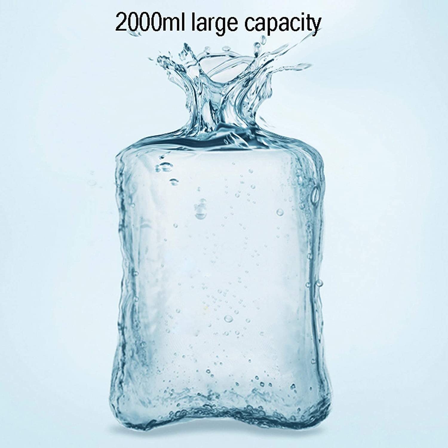 Bolsa Agua Caliente para Calentar Manos Botella De Agua Caliente, Bolsa De Agua Caliente Aliviar El Dolor, Adecuada para Adultos para Piernas De Cuello Trasero Botella De Agua Caliente(B