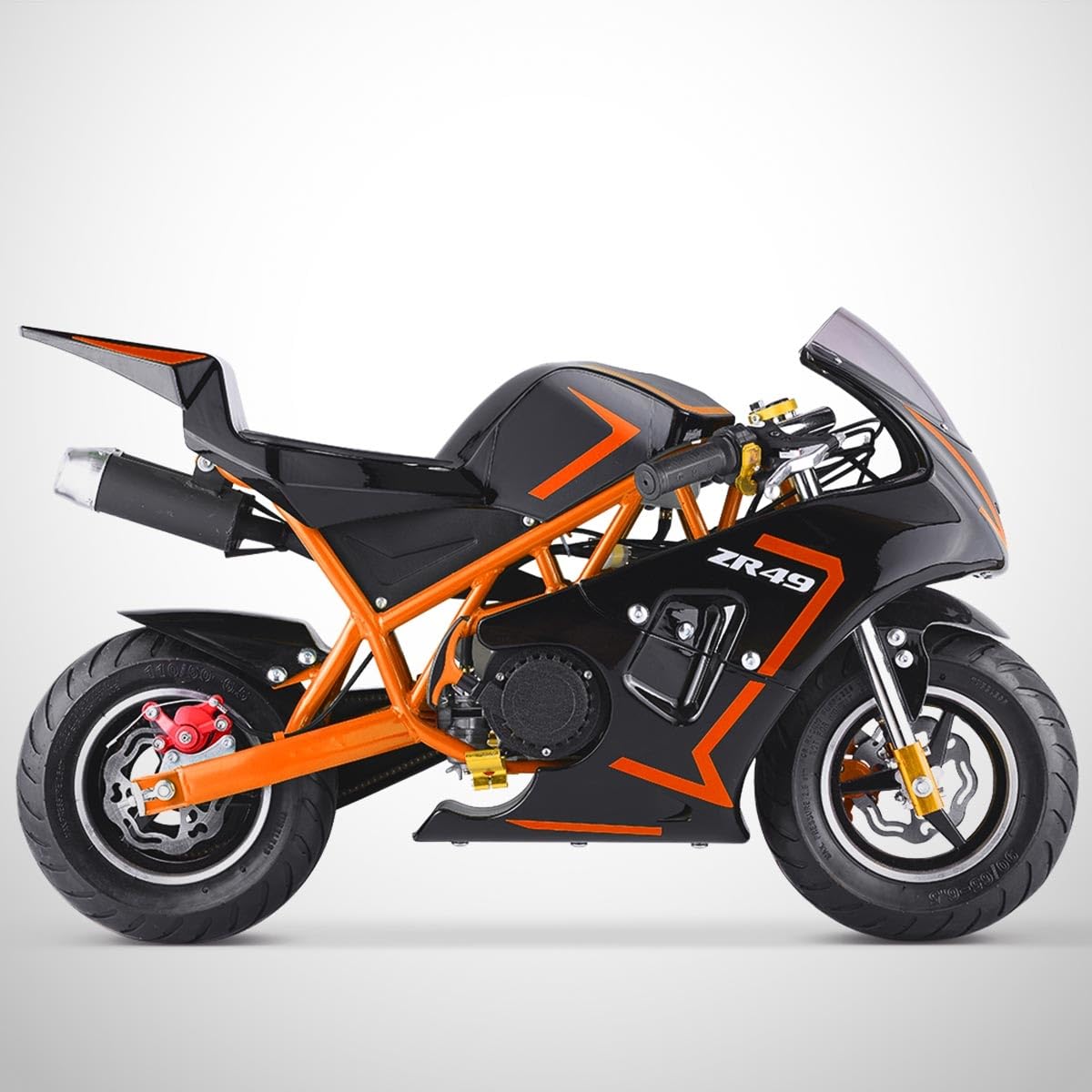 Pocket Course ZRX 49 / Mini Moto Enfant 50cc / Édition 2025 / Orange