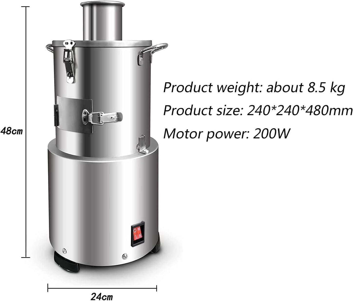 Commercial Garlic Peeling Machine 200W Garlic Peeler Machine 30KG/H Electric Garlic Separating MachineStainless Steel Garlic Peeler for Home and Commercial