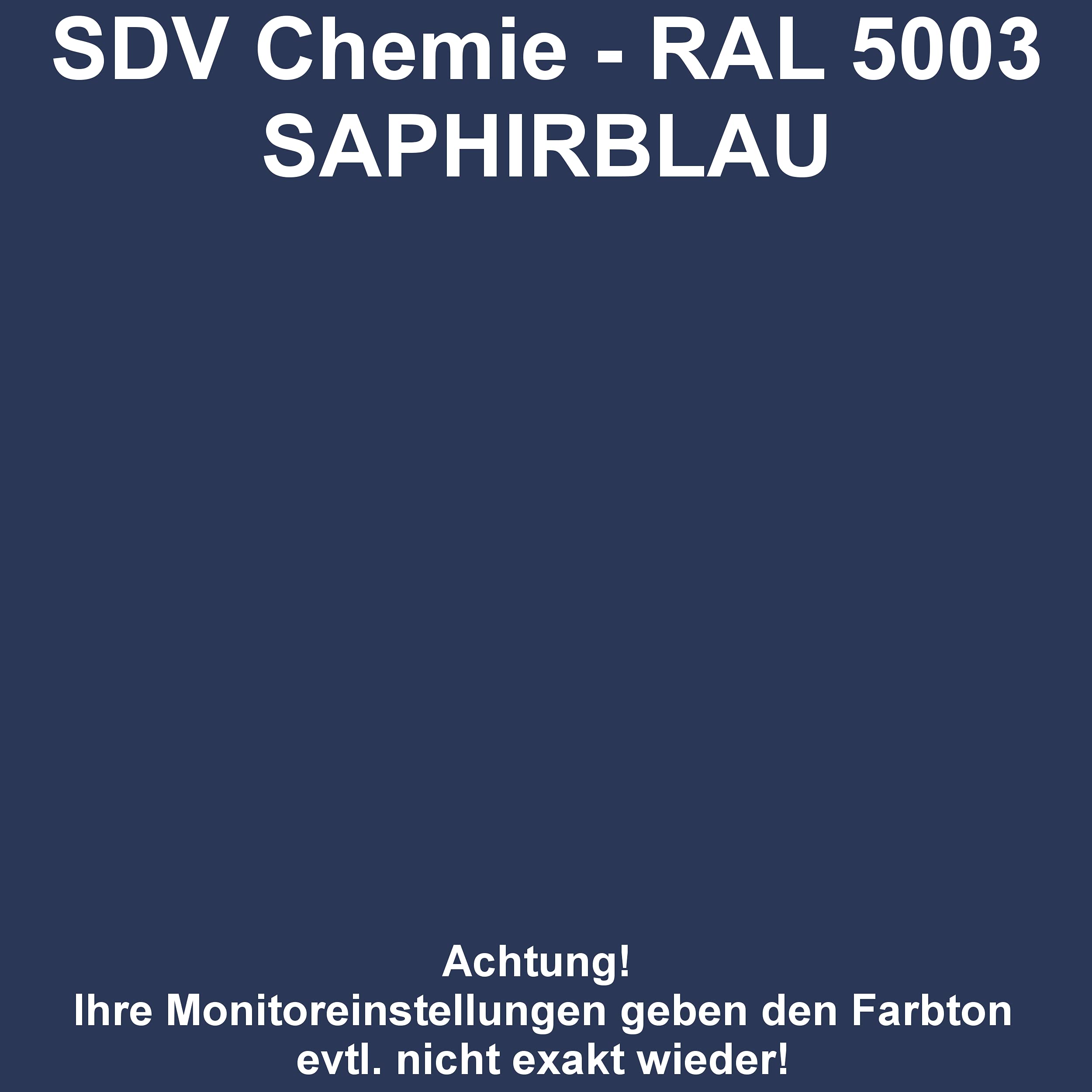 SDV Chemie Lackspray RAL 5003 SAPHIRBLAU 12x 400ml glänzend Acryllack