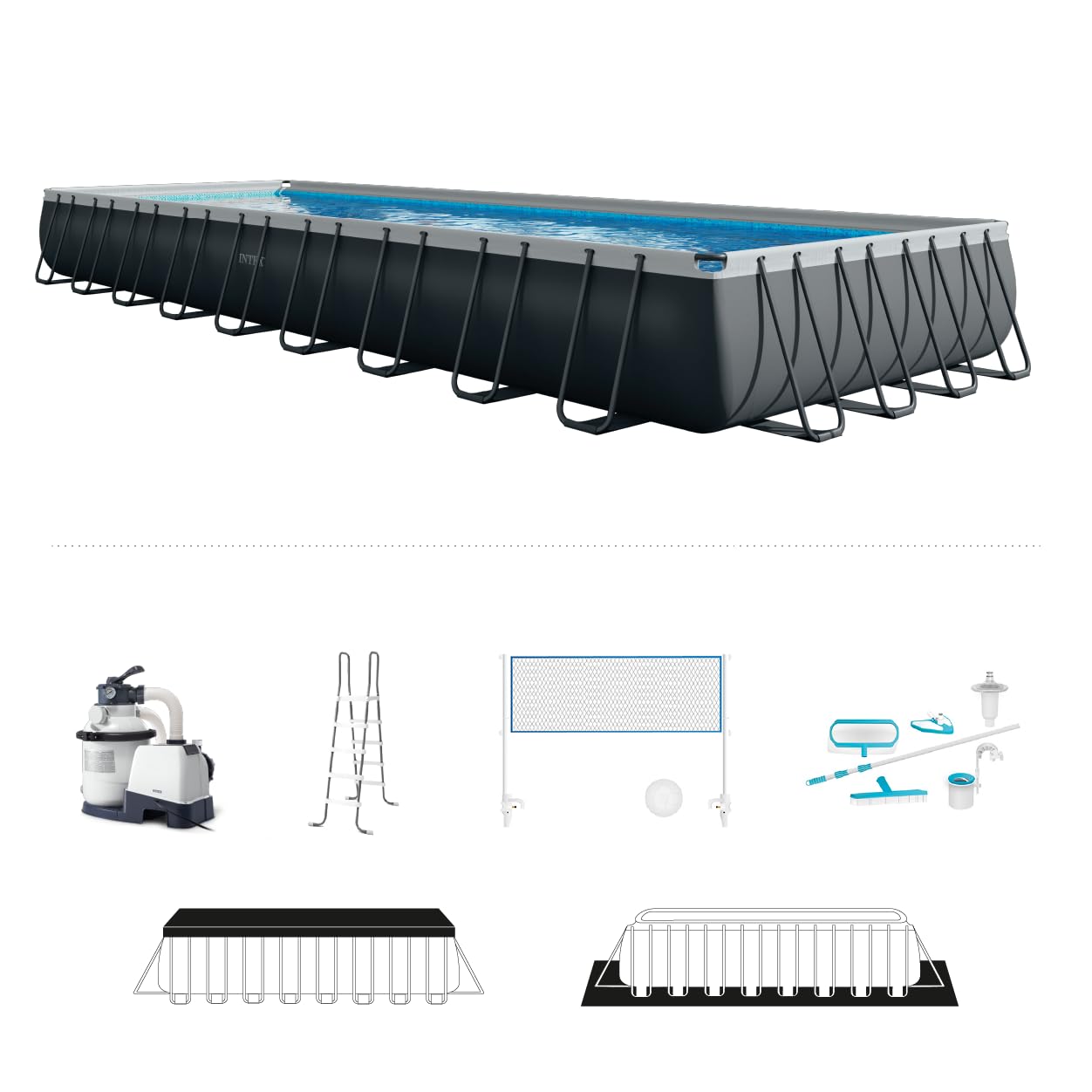Amazon.com: INTEX 26379MZ 36ft x 18ft x 52in Ultra XTR Deluxe