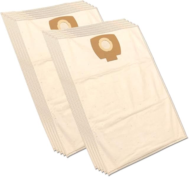 PakTrade 10 Microfiber Vacuum Cleaner Dust Bags For Nilfisk Alto Aero 20/21/25, Aero 21, Aero 21 Inox, Inox 21-01